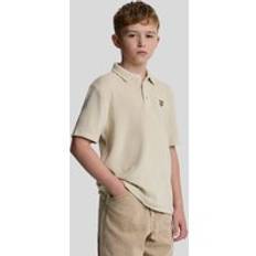 Lyle & Scott Kids Towelling Polo Shirt in Grey - 3/4 Y
