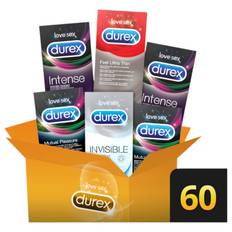 Durex Premium - extra njutning kondompaket (6 x 10 st) - genomskinlig