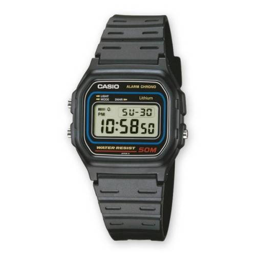 Correa original color negro para el reloj Casio W-59-1V, F-91W-1V