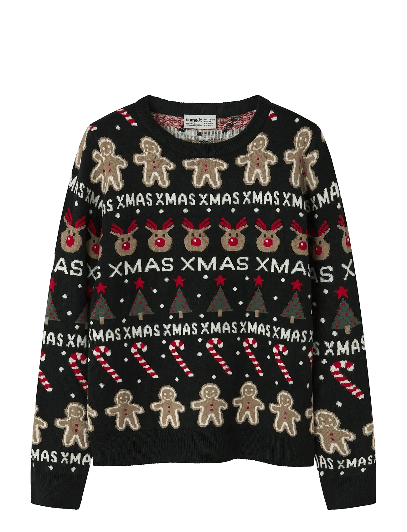 NAME IT Nknrasko Ls Knit Box | Black | 122-128