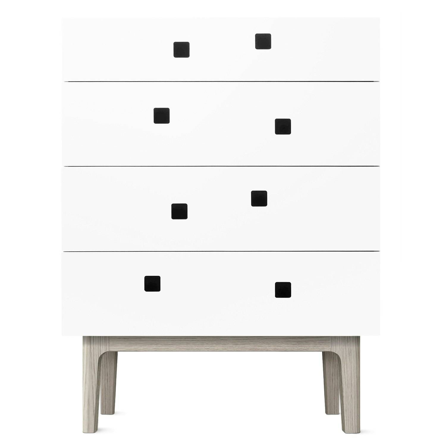 Zweed Peep B3 Byrå Angel White/white Oak - Byråer Mdf Ängelvit - PEEPB3AW-WO