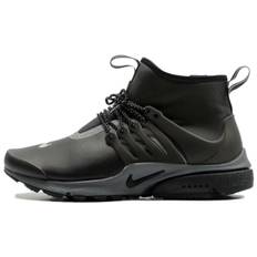 Nike Air Presto Mid Utility Women Sneakers Black Black-Reflect-Silver 859527-002 35.5