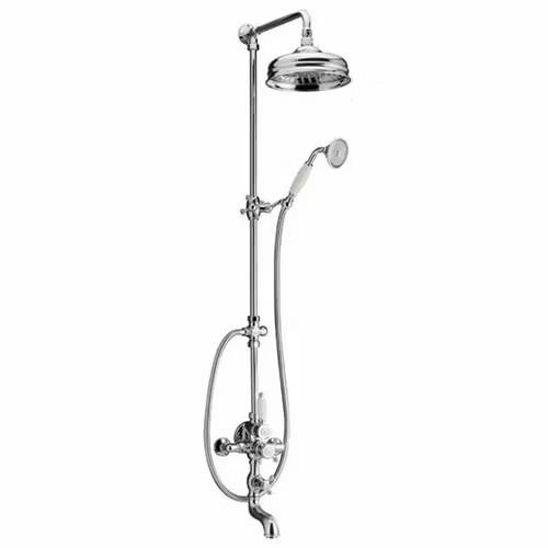 Huber Victorian Kar och Duschset 592: Krom med förlängningsrör 75 cm