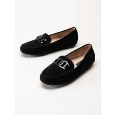 Novita - Parma - Svarta loafers i mocka storlek 42 - Black (42)