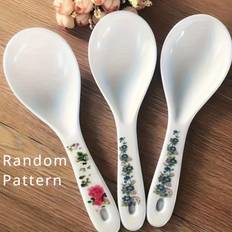 TEMU 4pcs Pattern Rice Spoon, Plastic Rice Spoon, Practical Spoon, Household Tableware, Pattern , Restaurant Hotel, Kitchen Supplies