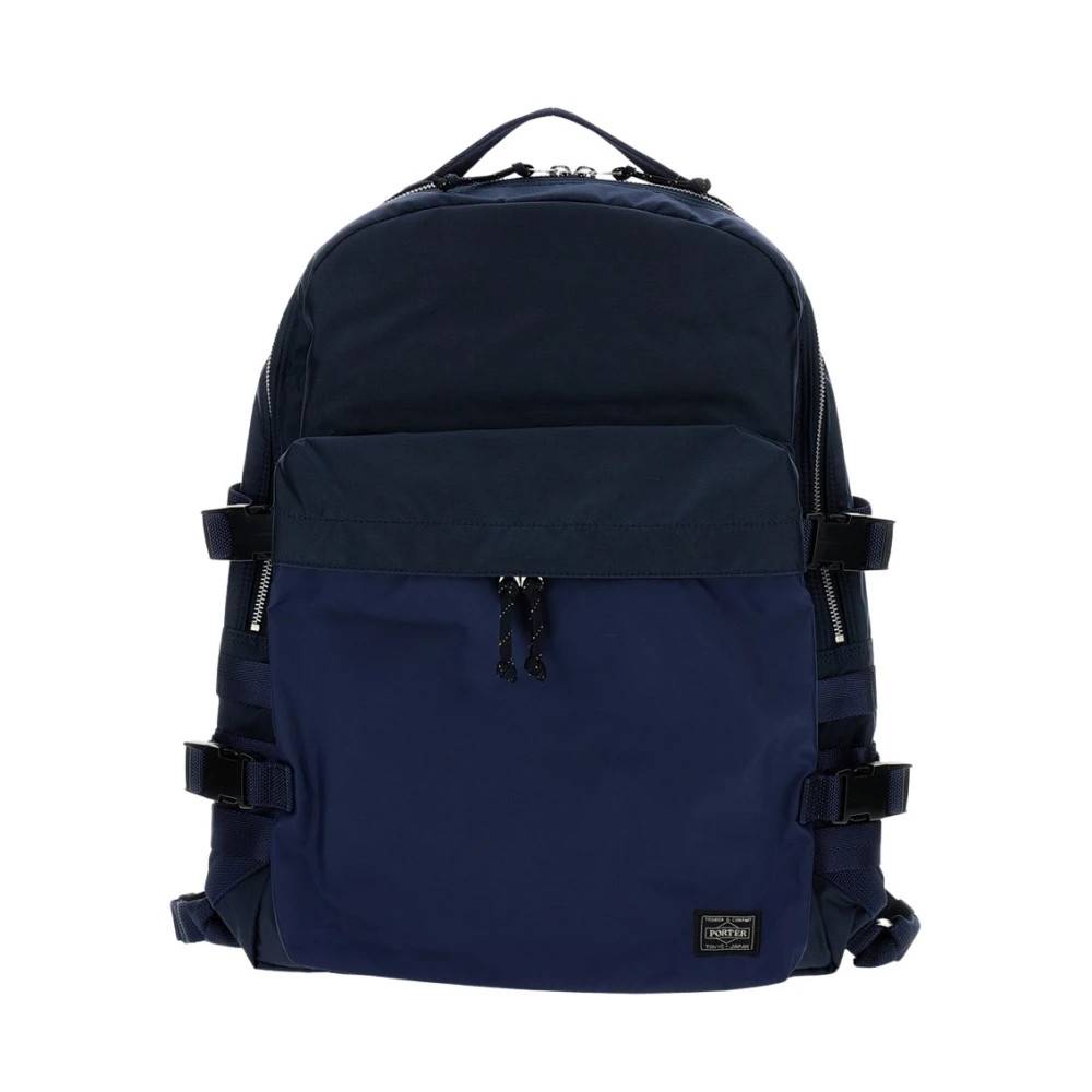 Porter-Yoshida & Co. Zip-Pocket Rygsæk - Tasker - Herre - Blå - ONE SIZE - Uld