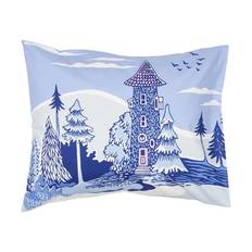 Moomin Arabia Endelig Hjemme Pudebetræk - B 50 x L 70 cm - Bomuld - Blå