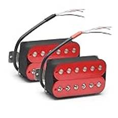 1Set Elgitarr Pickup Humbucker Double Coil Pickup Alnico V Gitarrdelar(Red)