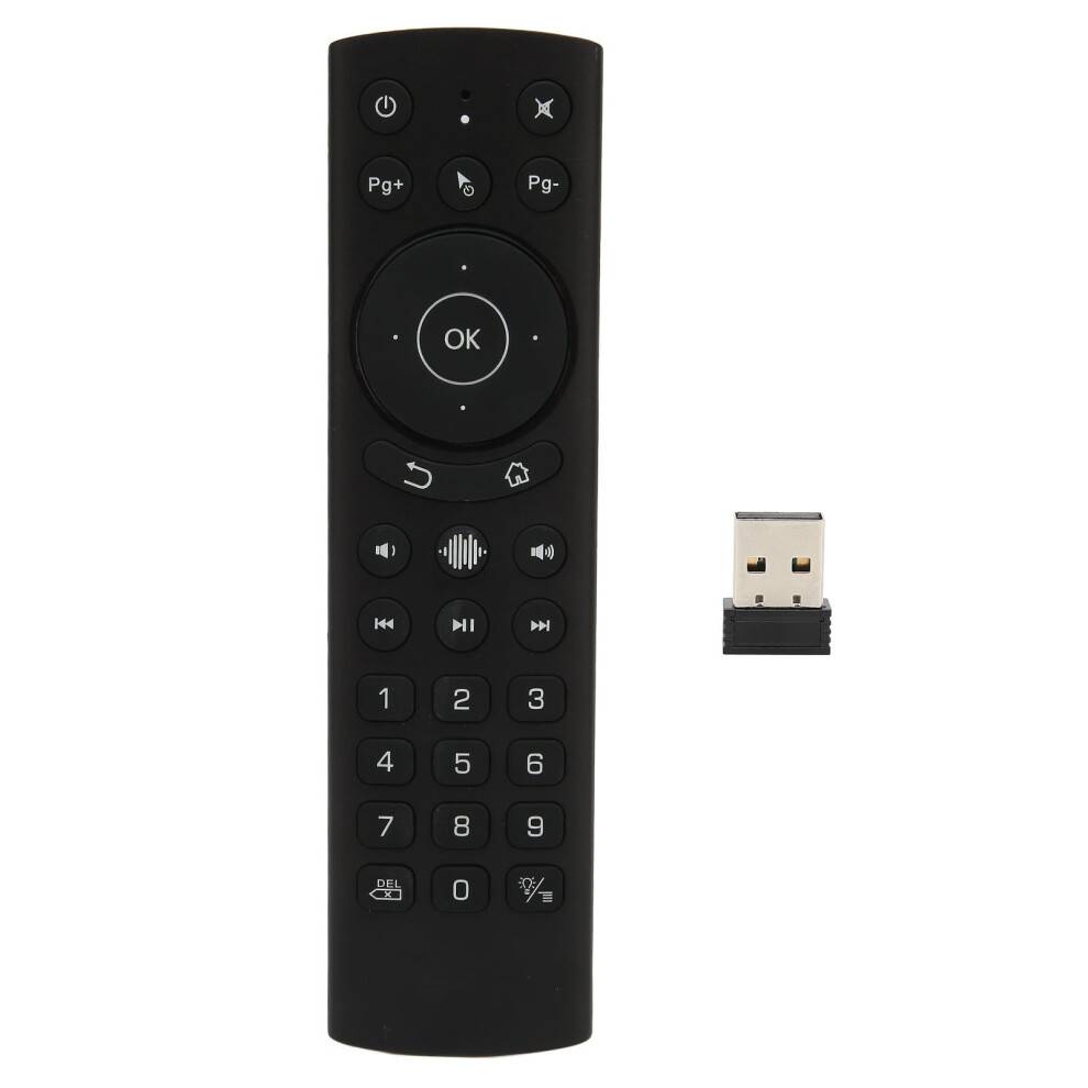 Innovativ Air Remote Mouse med stemmekommando, 2.4G RF-registreringsteknologi til Smart TV, Android TV Box, Nvidia Shield, baggrundsbelyst for