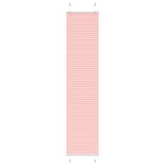 vidaXL Plisserad persienn rosa 50x200cm tyg bredd 49,4cm polyester