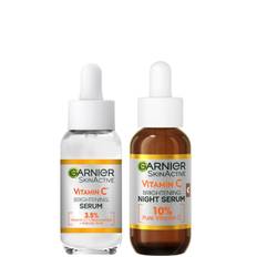 Garnier Vitamin C Day and Night Serum Set for Face, Anti-Dark Spots and Brightening 30ml