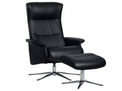IMG Comfort - Space 2000 lænestol inkl. skammel - Medium / Læder / Trend 427 Whiskey