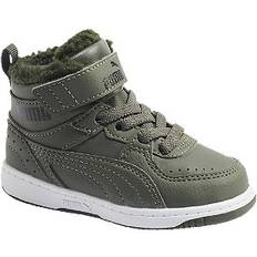 Puma Rebound Joy Fur INF Sneaker - Børn - Farve: Khaki - Størrelse 26