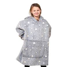 HappyHoodie Grå Selvlysende Stjerner til Børn - One size