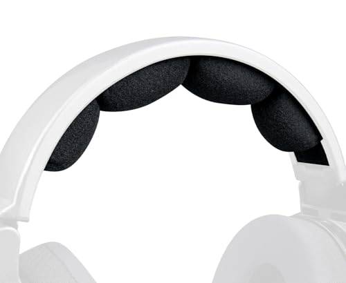 SOULWIT Nano Tyg Ersättnings huvudband Kit för Sennheiser HD660S/HD660S2/HD650/HD600/HD6XX/HD58X/HD580/HD565/HD545/HD535 Hörlurar, Pannband Huvudbygel Överdrag Reparationsdel(4-Bulges)