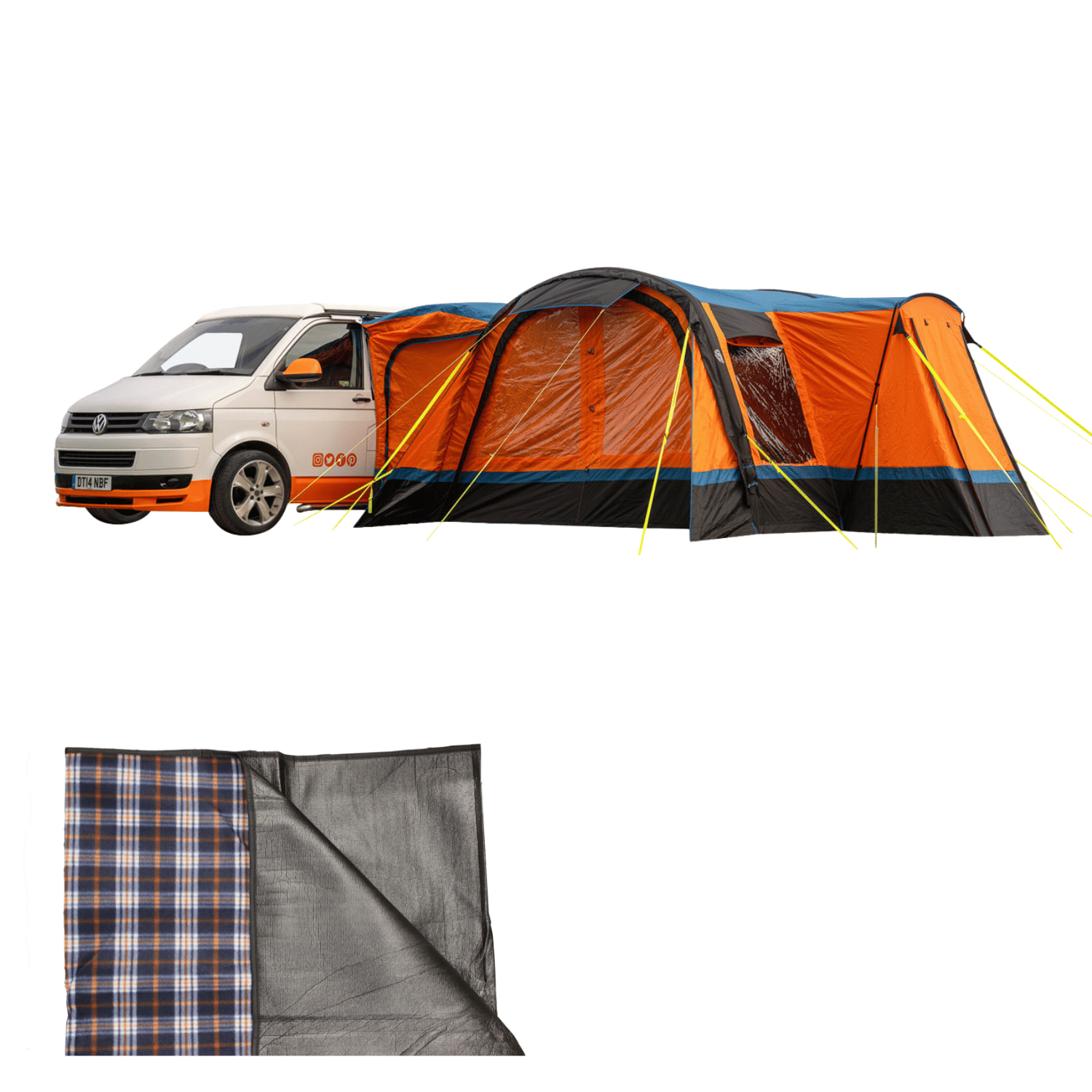 Cocoon Breeze® v2 Campervan Awning - Orange