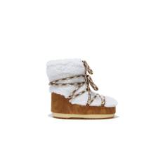 MOON BOOT Lab69 Icon Light Low Shearling Boot Whiskey Off White Colour