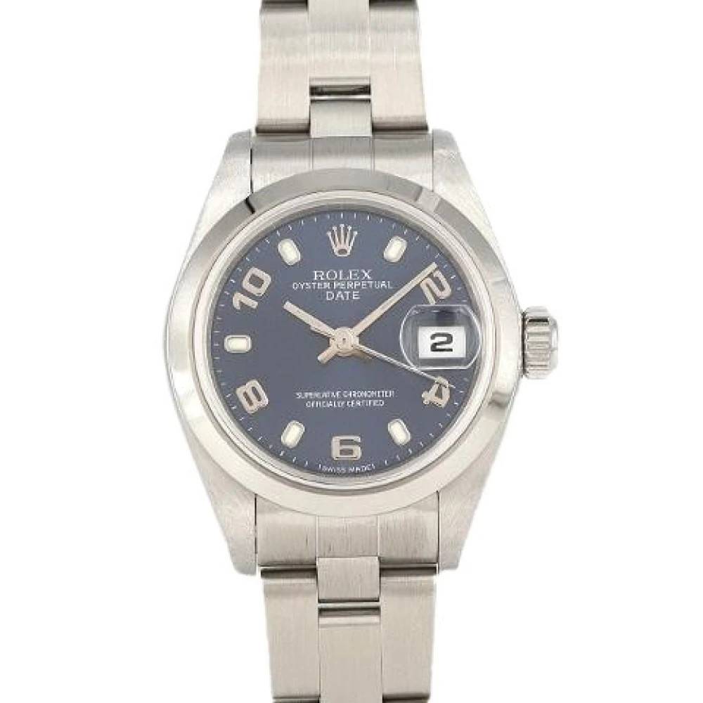 Rolex Vintage - Pre-owned Oyster Perpetual Date Stainless Steel Watch Vintage - Dam - ONE Size -