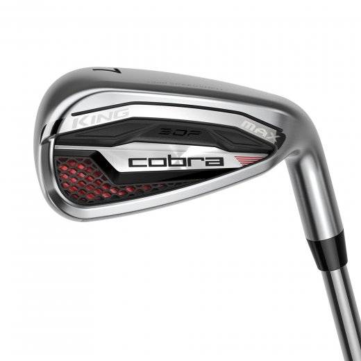 Cobra King Max - 6 klubbor (Fattning: Höger (Vanligast), Uppsättning: 6-GW (6 klubbor), Grepp: Lamkin - Crossline 360 Black, Skaft: KBS - PGI 75 Regular)