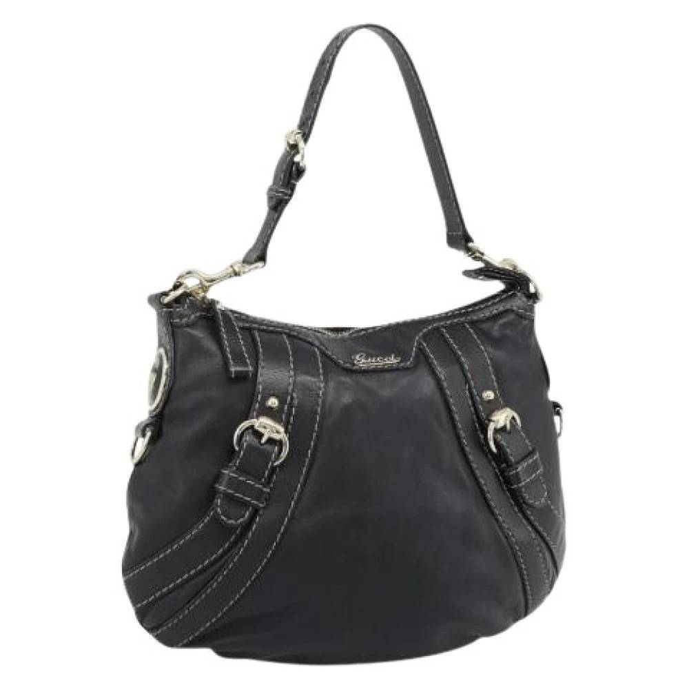 Gucci Vintage Pre-owned Vintage Skuldertaske - Vintage - Dame - Sort - ONE SIZE - Uld