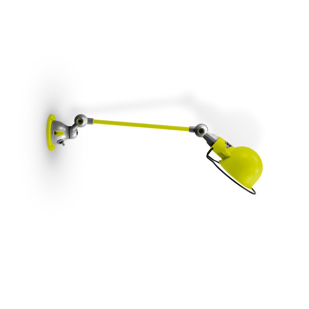 Signal SI301 væglampe fra Jieldé - Sulfur yellow / Poleret/blank