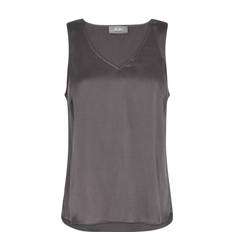 Mos Mosh MMAstrid V-Neck Silk Tank Top Pavement - XL