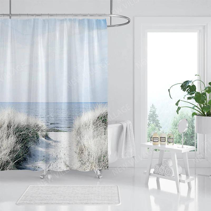 Vattentätt tyg Duschdraperi Badrumsdraperi Tillbehör 180X200 Badrumsdraperi För Duschen 240*200 Nordisk Boho Dekor 240X200