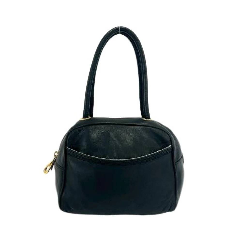 Loewe Pre-owned Pre-owned Nappa Læder Håndtaske - Vintage - Dame - Sort - ONE SIZE - Læder