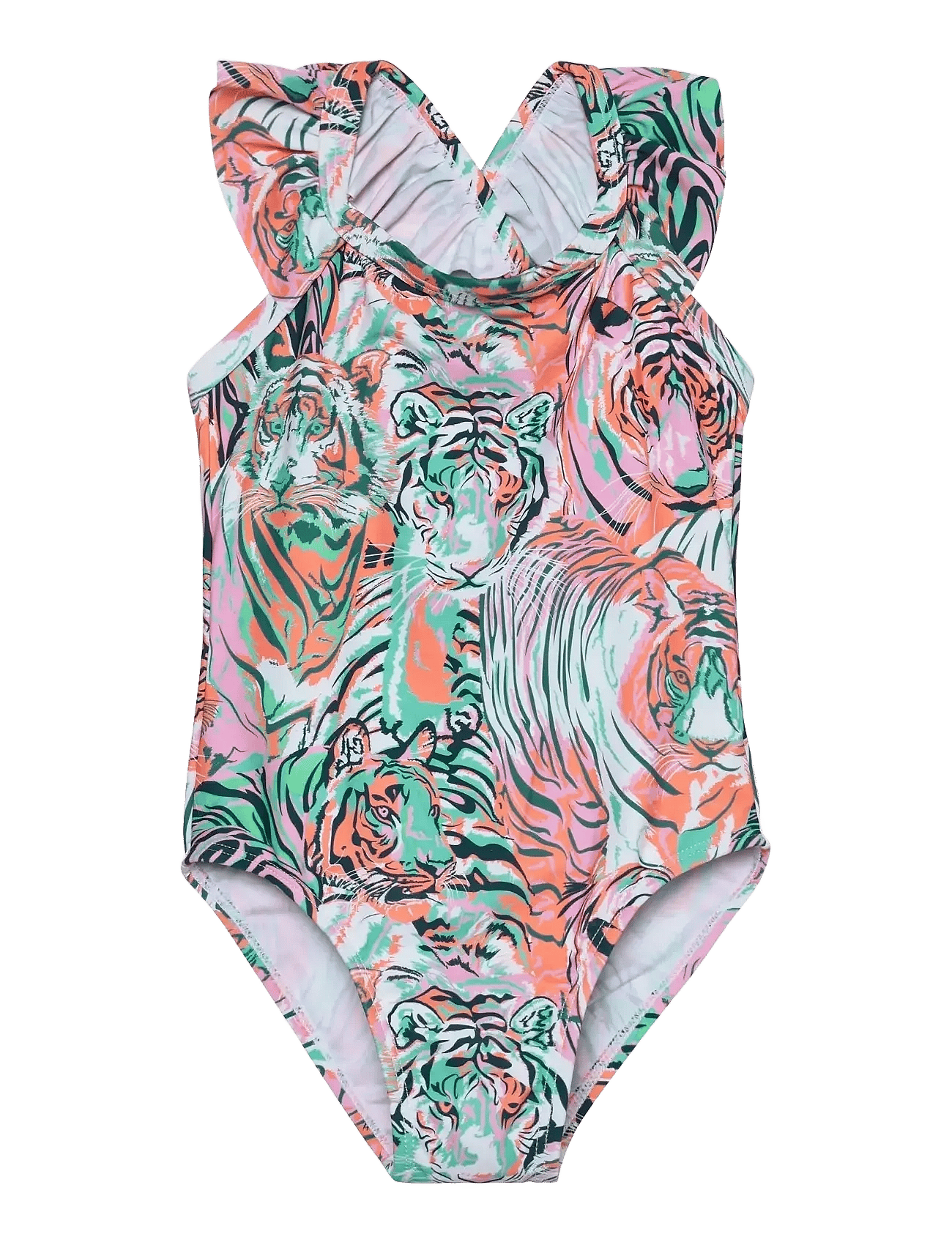COLOR KIDS Swimsuit W. Frills, Aop | Multi/patterned | 104