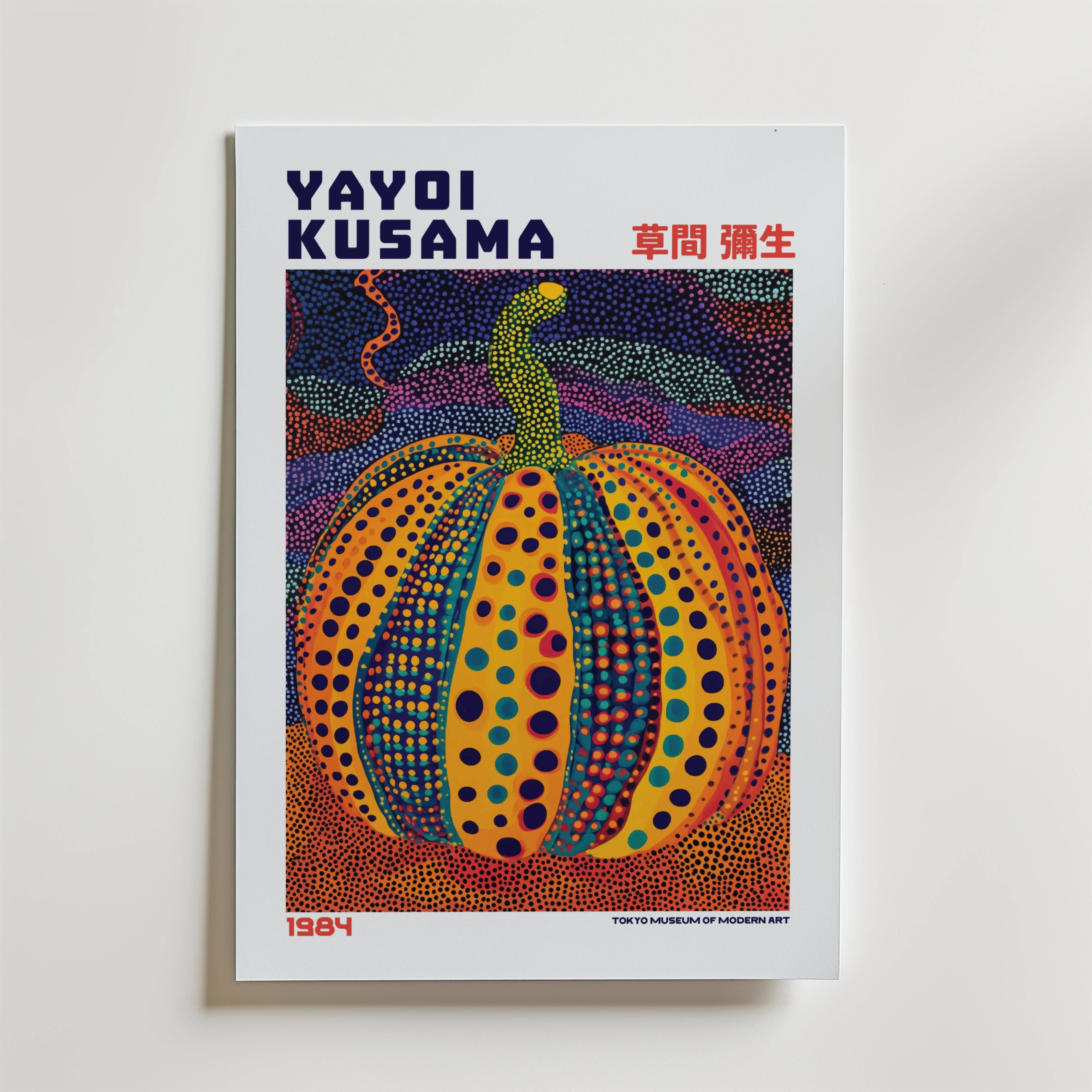 Yayoi Kusama Celestial Pumpkin Poster - Fine Art Poster 40x50 cm