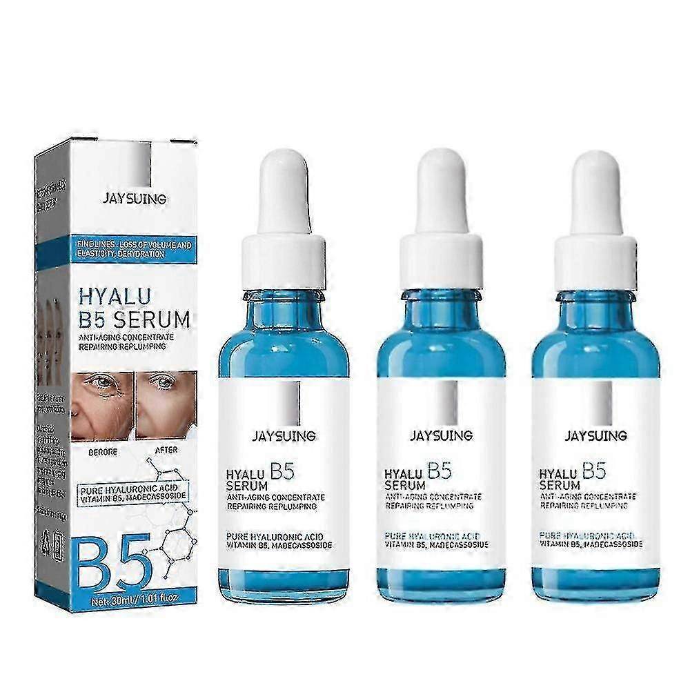 3 st Hyalu B5 Hyaluronsyra Serum Trippel Anti-aging Anti-rynk Koncentrat Reparerande Essens, Fylligare Hud Slät 30 ml S04 Ny Komst S03