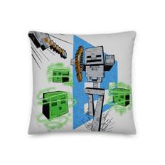 Minecraft Skeleton Throw Pillow - 18" x 18"