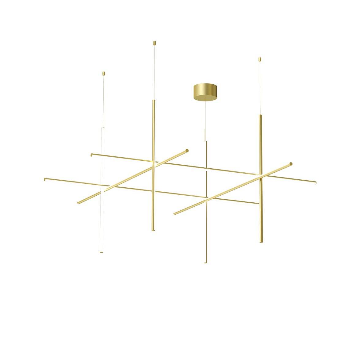 FLOS Coordinates S4 taklampa, anodiserad champagne