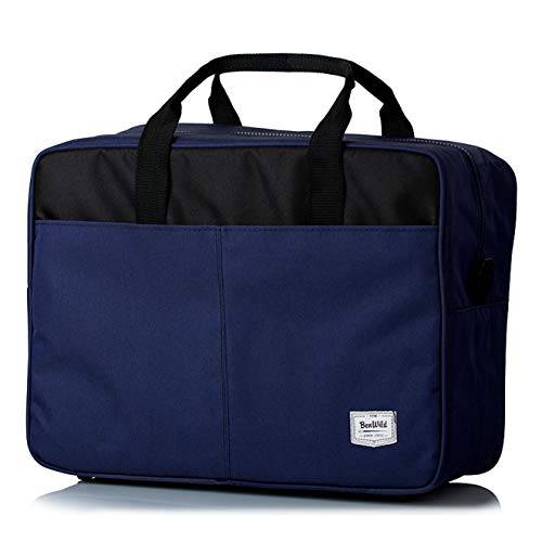 BAMBINIWELT Resväska business handbagage boardbagage ombord case 40 x 20 x 25 40 x 30 x 20 Ryanair Wizzair, Blå-svart, groß (40 x 30 x 20 cm), Resväska