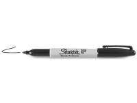(ComputerSalg) Sharpie Fine Point, Sort, Fin spids, Flerfarvet, Fin, AP, Metal, Papir, Plast