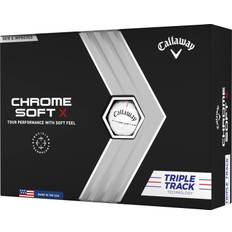 Callaway Chrome Soft X Triple Track (2022) Logobolde - Hvid