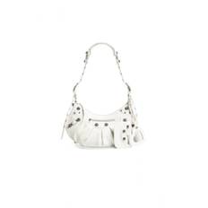 Balenciaga, Taske, Dame, Hvid, ONE SIZE, Uld, Hvid Arena Lammskind Skuldertaske