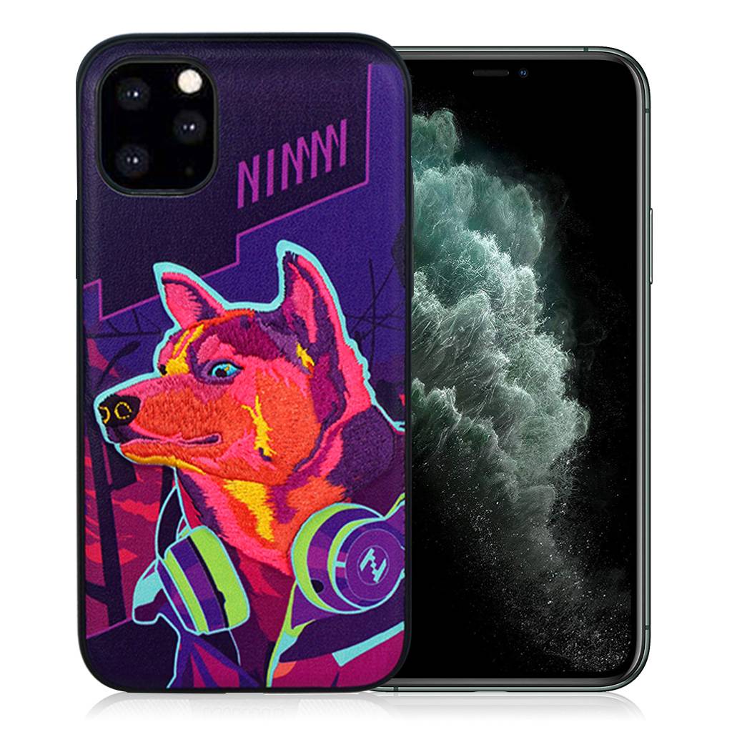 Nimmy Remix iPhone 11 Pro Max broderet cover - Lilla