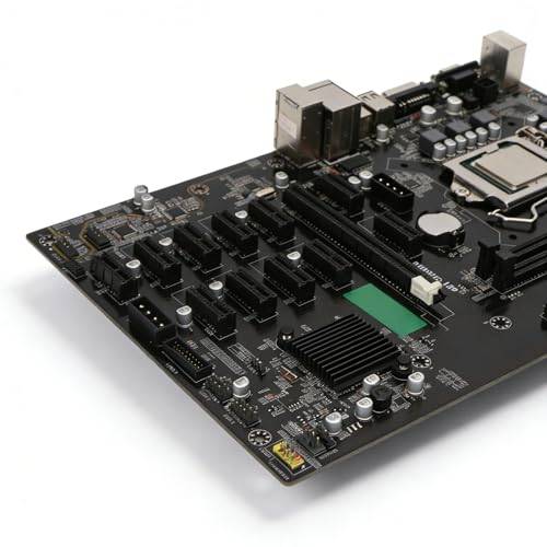B250B Mining Moderkort, LGA 1151 Moderkort med 12 PCIe-platser, VGA DVI-utgång 2,8 GHz CPU Höghastighets DDR4 Moderkort för Miner Computer Desktop