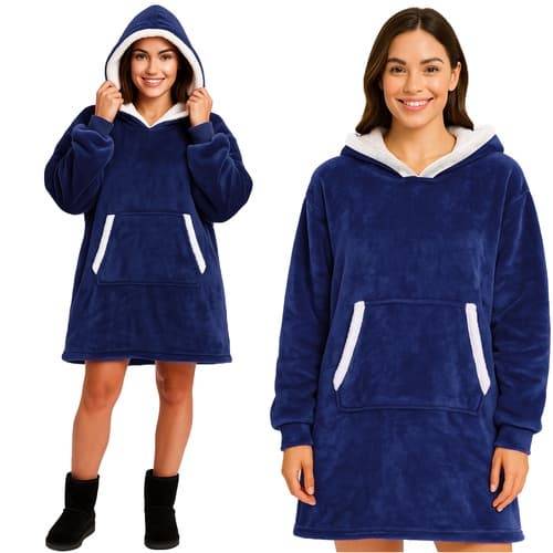 Myströja / Oversized Hoodie med Luva - Filt