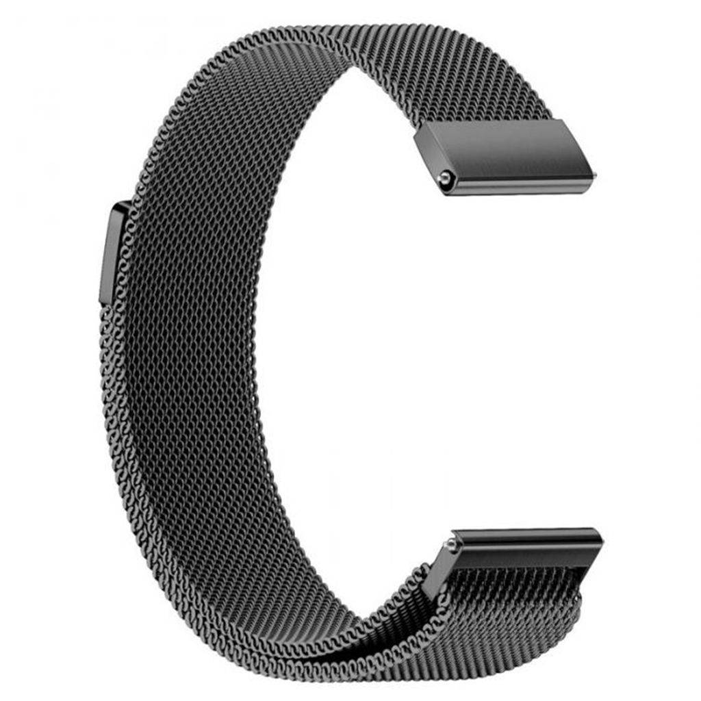 Garmin Vivoactive 4s/Vivomove 3S etc. Milanesiskt Klockarmband - Svart