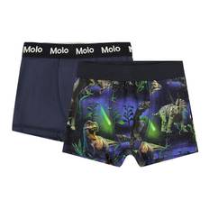 Molo Boxershorts - Justin - 2-pak - Dino Galaxy - Molo - 7-8 år (122-128) - Boxershorts