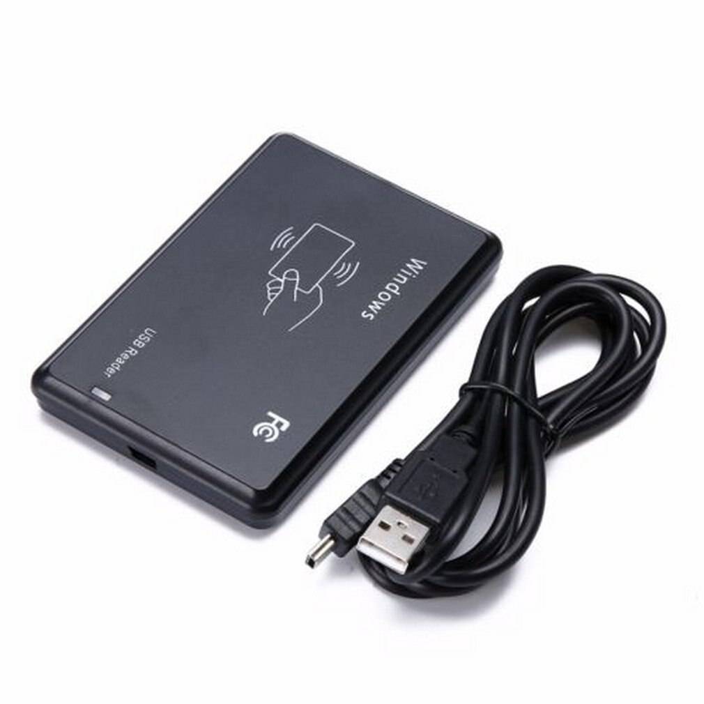 Ultratunn kompakt storlek 125 khz usb rfid kontaktlös närhetssensor smart kontaktfri id-kortläsare