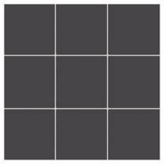 Mosaik Klinker Taurus Svart Matt 30x30 (10x10) cm