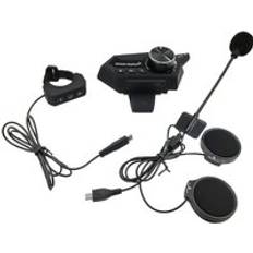 2 st bt18 bluetooth intercom 2 rider fm motorcykel bluetooth hjälm intercom 1000m moto interphone hjälm headset intercom - Svart utan låda