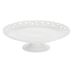 Embellished Valentino cake stand - White, 26 cm