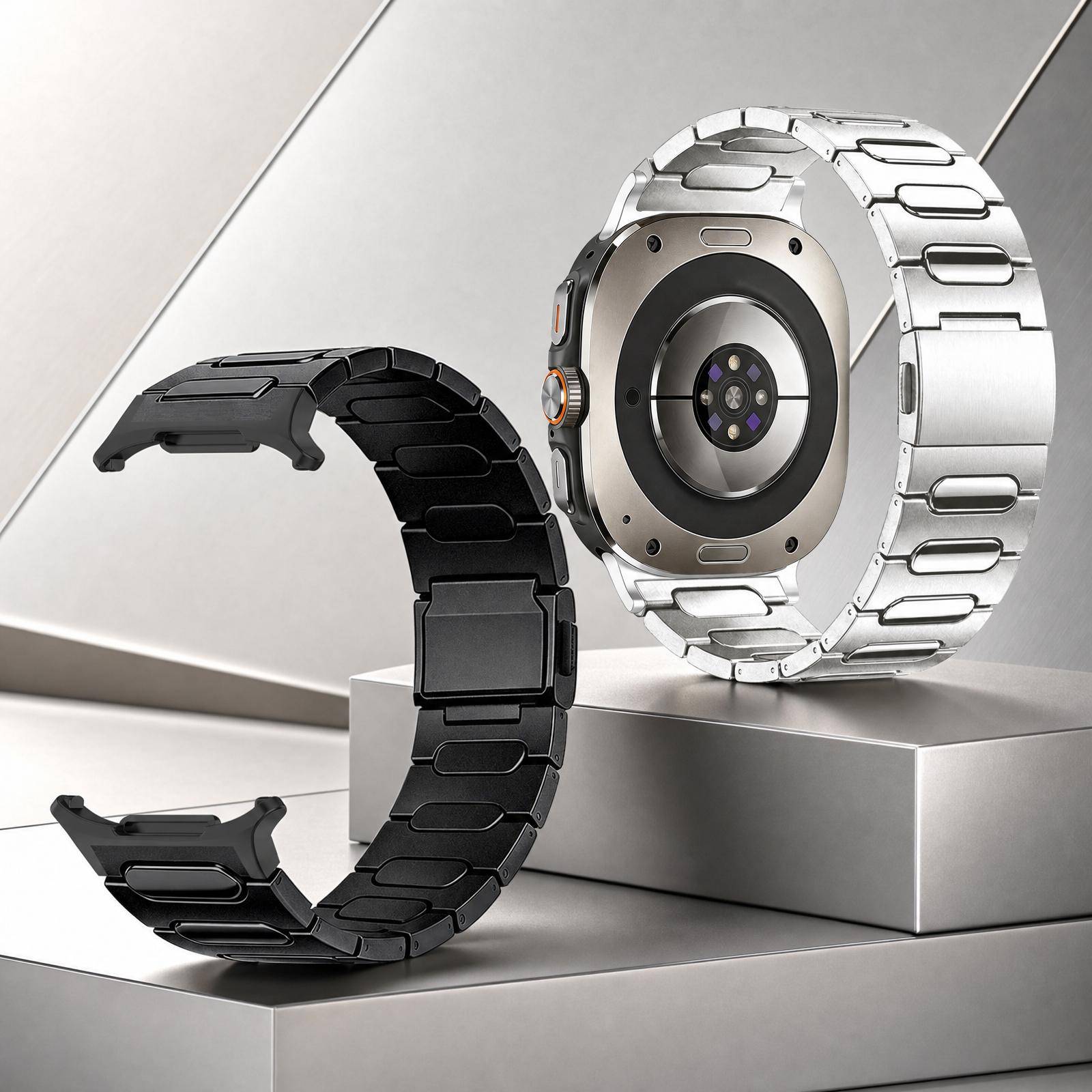 Premium Titanband Magnetisk Spänne Remmar för Samsung Galaxy Watch Ultra 2 Lyxiga Band för Galaxy Watch 9 8 8Classic Armband