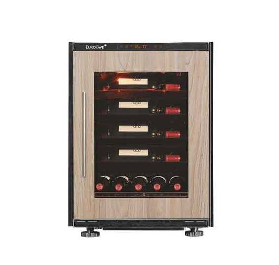 EuroCave Inspiration Small - 28/30 flasker - 1 zone - Access pack - Black//Full integrated glass door.