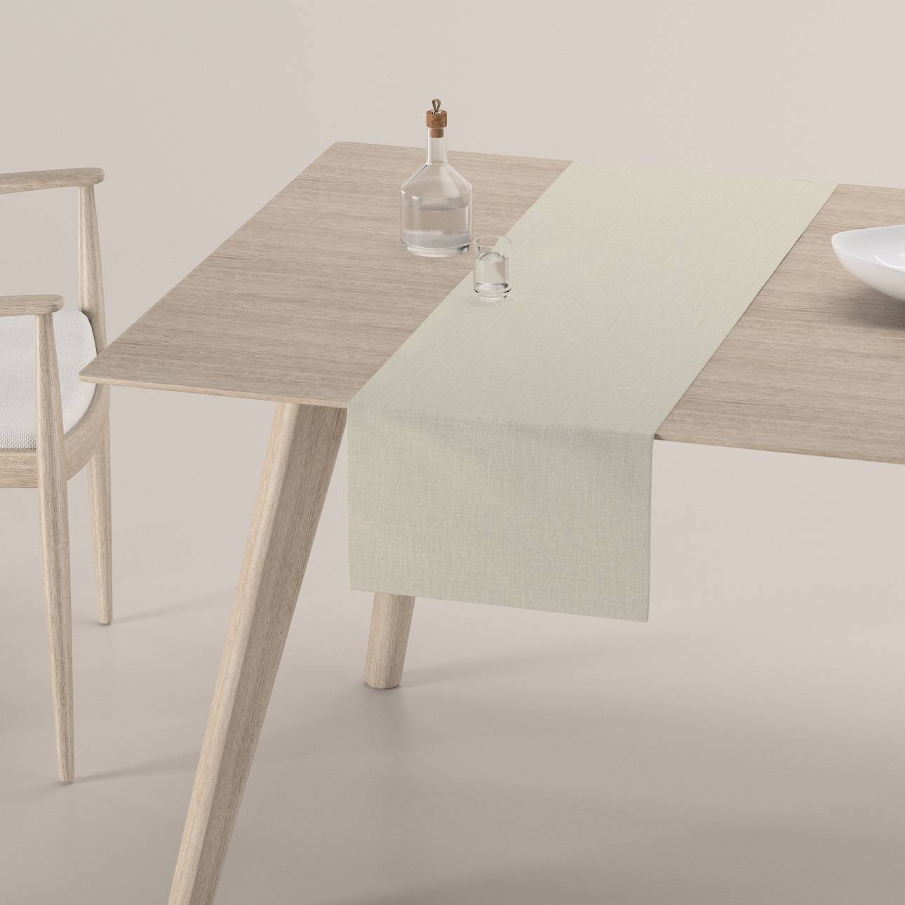 Bordløber - Dinner for 2, Greige, 40 x 130 cm, Lino Terra