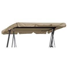 QUICK STAR reservhylla trädgårdsgunga universal 145 x 210 cm Hollywoodgunga 3 säten sand UV 50 ersättning överdrag solskärm gunga tak